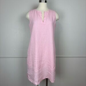 Tommy Bahama Womens Linen Shift‎ Dress Size S Sleeveless Soft Pink Lightweight